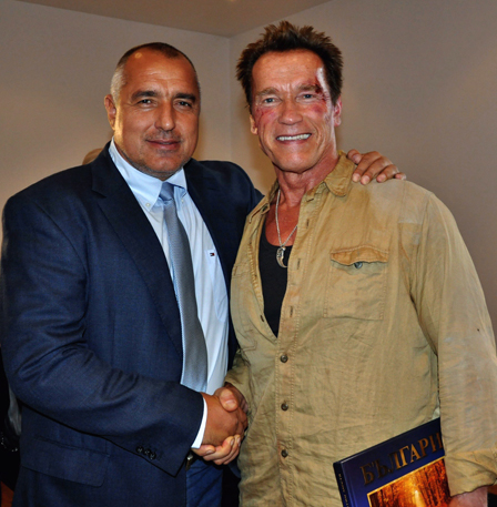 Boris Borissov und Arnold Schwarzenegger