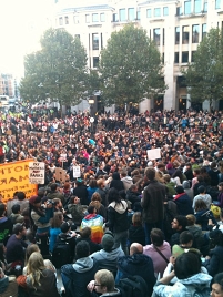 Demonstration am Samstagnachmittag