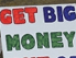 Demoschild: Get big Money out of politics