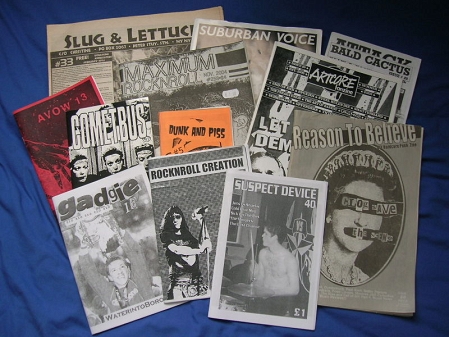 Sammlung verschiedenster Punkzines