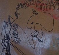 Graffito von Johnny Rotten: So sah er Malcolm McLaren, seinen Manager