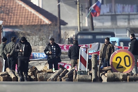 Kosovo roadblock