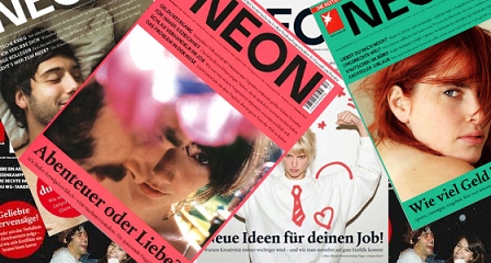 Titelblätter des Magazins NEON