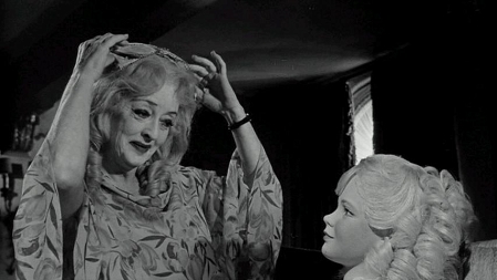 Bette Davis in "What ever happee dto baby jane"