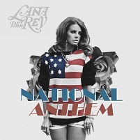 Cover von "National Anthem": Lana im Stars and Stripes Pulli