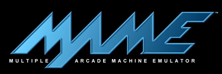 Die Bezeichnung "MAME" als stilisierter Schriftzug, darunter der Untertitel "Multiple Arcade Machine Emulator".