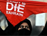 Protestierende Frau in Bahrain