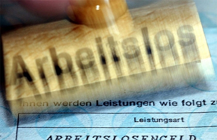 Stempel mit Arbeitslos