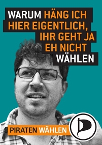 Wahlplakat von Christopher Lauer