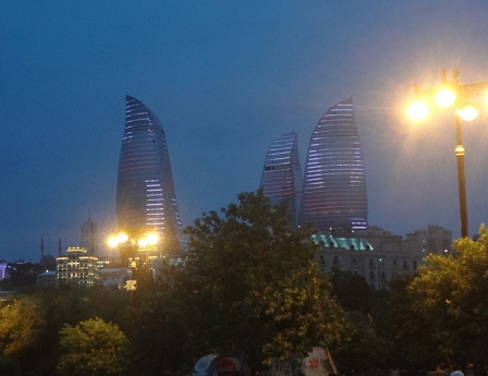 Flame Towers in Baku