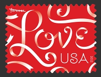 briefmarke aus den usa "love"