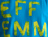 Tshirt-Aufdruck Eff Emm