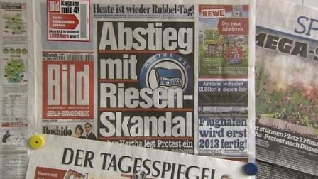 Bild-Zeitung: Abstieg Hertha BSC