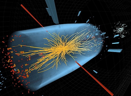 computerbild von einem cern experiment