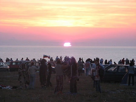 Menschen am Strand in Bulgarien