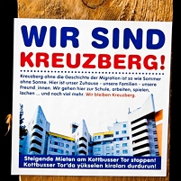 Plakat "Wir sind Kreuzberg!"