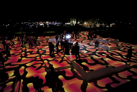 Visualinstallation in der Social Zone