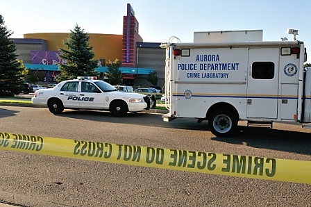 © EPA/Bob Pearson Aurora Police Department at work