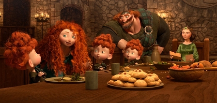 Merida und ihre Familie in "Brave"