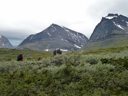 walking in mountains