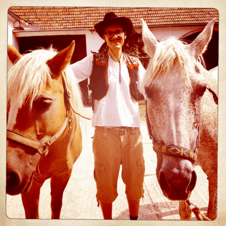 Hubert als Cowboy