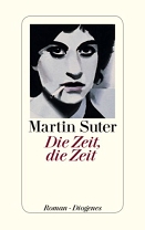 Gezeichnete Frau mit Zigarette im Mund, Buchcover "Die Zeit, die Zeit"