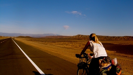 cycling through the desert