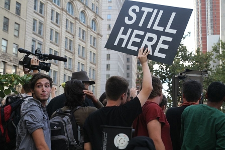 Occupy Wall Street Einjahresfeier at Foley Square