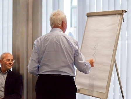 Professor Erick Gornik mit Frank Stronach