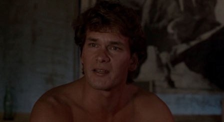 patrick swayze in "dirty dancing"