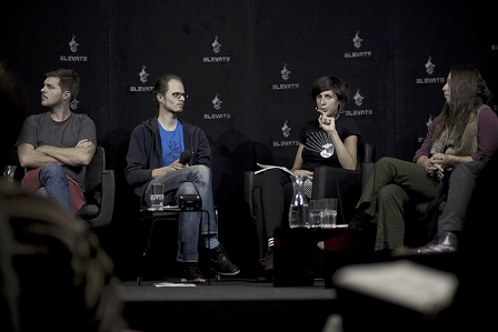 Die Ernährungs-Panel-Diskussion am Diskurs-Programm des Elevate-Festival.