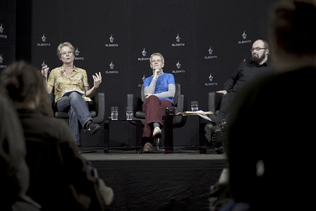 Elisabeth Voß, Brigitte Kratzwald und Hannes Püschel