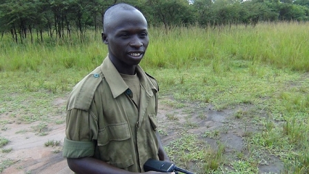 Opeo. Guide at Ziwa Rhino Sanctuary
