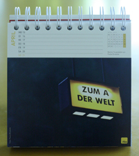 FM4 Stehkalender 2012 "Fernweh Heimweh"