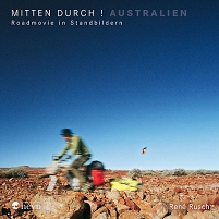 buchcover von rene rusch - er aufm fahrrad in australien