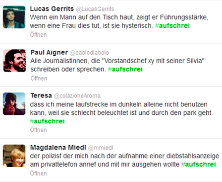 Tweets #aufschrei