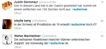 Tweets #aufschrei