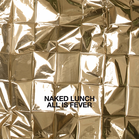 goldglänzende Rettungsdecke als Cover des Naked Lunch Albums "All Is Fever"