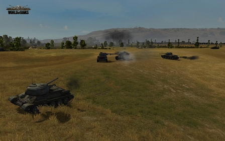 Ein Bildschirmfoto aus dem Computerspiel "World of Tanks".