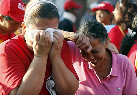 Chavez supporters mourn