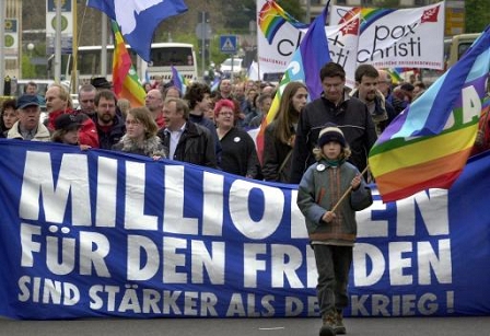 Peace march Germany