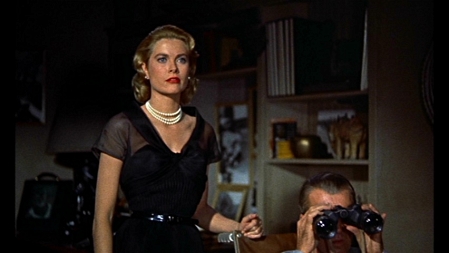 Grace Kelly und James Stewart in "Das Fenster zum Hof"