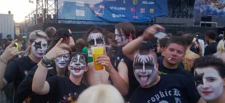 Kiss Fans auf dem Nova Rock.