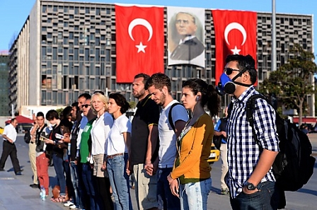 standing protest