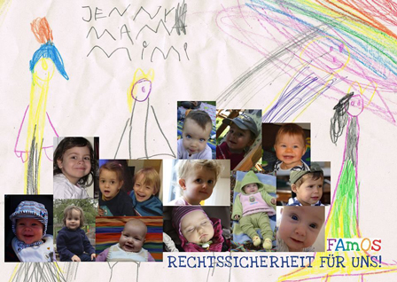 Collage mit Kinderfotos