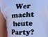 T-Shirt Aufdruck - party