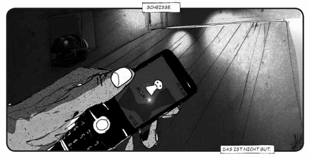 comic - anruf auf handy - display mama