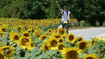 Ride for your rights in a sunflower field!