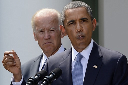 Barack Obama and Joe Biden