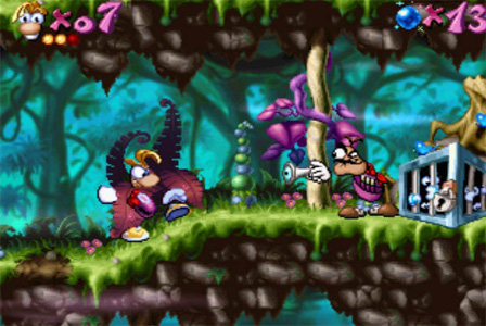 Rayman im Originalspiel aus 1995.